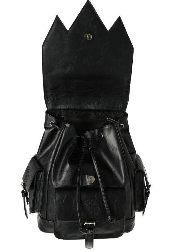 Restyle - Gothic Rosette Cathedral Embroidery Black - Backpack | Neutral-Image