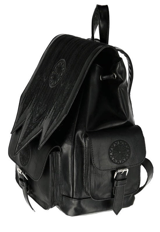 Restyle - Gothic Rosette Cathedral Embroidery Black - Backpack | Neutral-Image