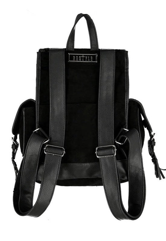 Restyle - Herbal With Fern And Crescent Black - Backpack | Neutral-Image