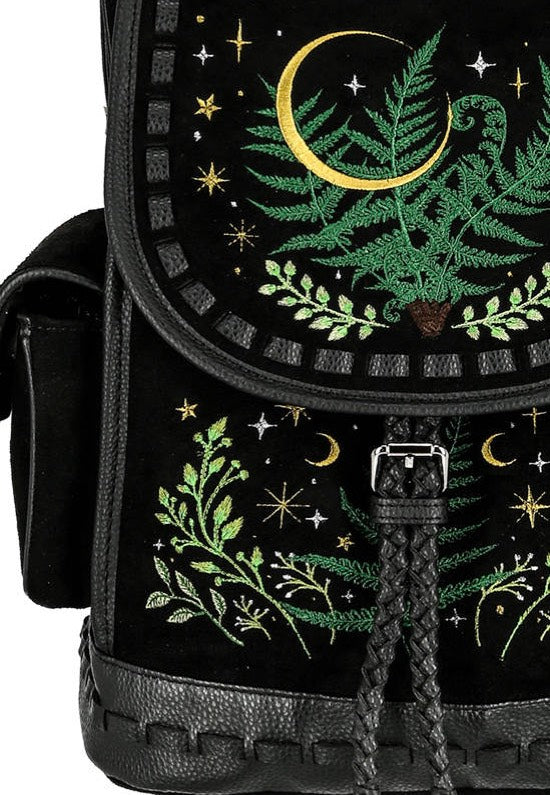 Restyle - Herbal With Fern And Crescent Black - Backpack | Neutral-Image