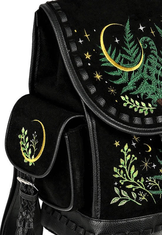 Restyle - Herbal With Fern And Crescent Black - Backpack | Neutral-Image