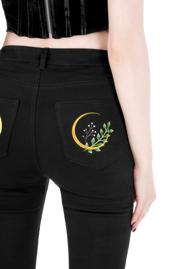 Restyle - Herbal Bell Bottom Black - Jeans | Women-Image