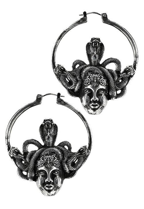 Restyle - Medusa Hoop Silver - Earrings | Neutral-Image