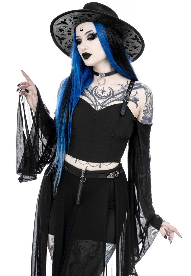 Restyle - Midnight Veil Black - Top | Women-Image