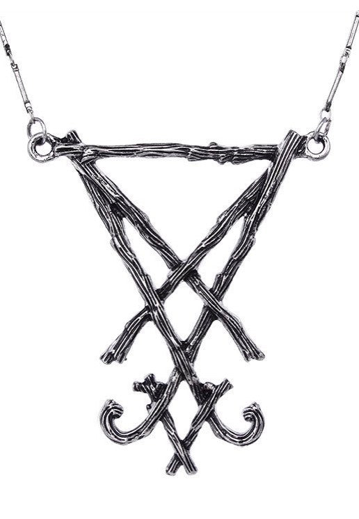 Restyle - Lucifer Sigil Silver - Necklace | Neutral-Image