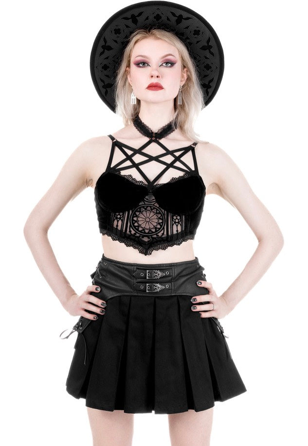 Restyle - Rosarium Black - Top | Women-Image