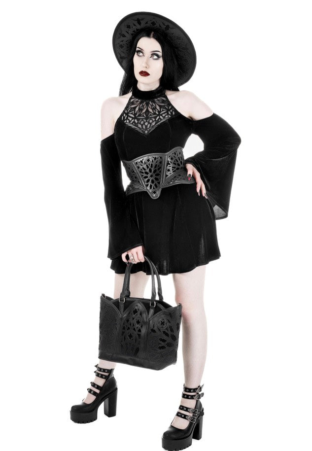 Restyle - Rosarium Mini Black - Dress | Women-Image