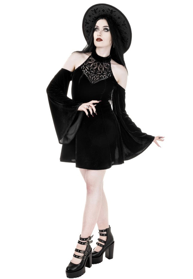 Restyle - Rosarium Mini Black - Dress | Women-Image