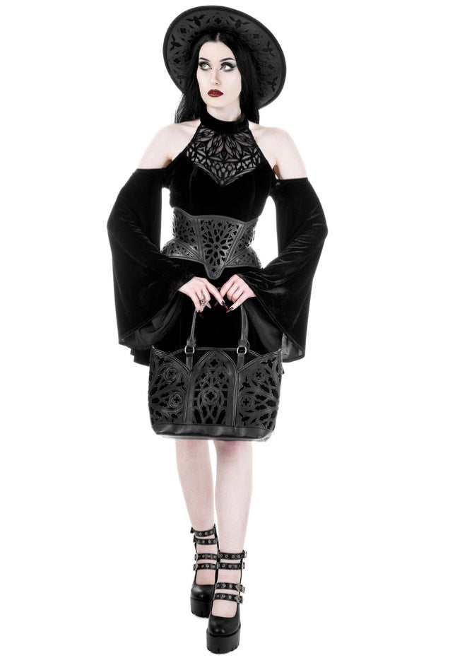 Restyle - Rosarium Mini Black - Dress | Women-Image