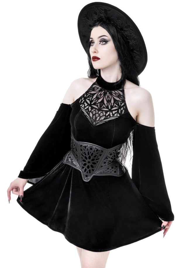 Restyle - Rosarium Mini Black - Dress | Women-Image