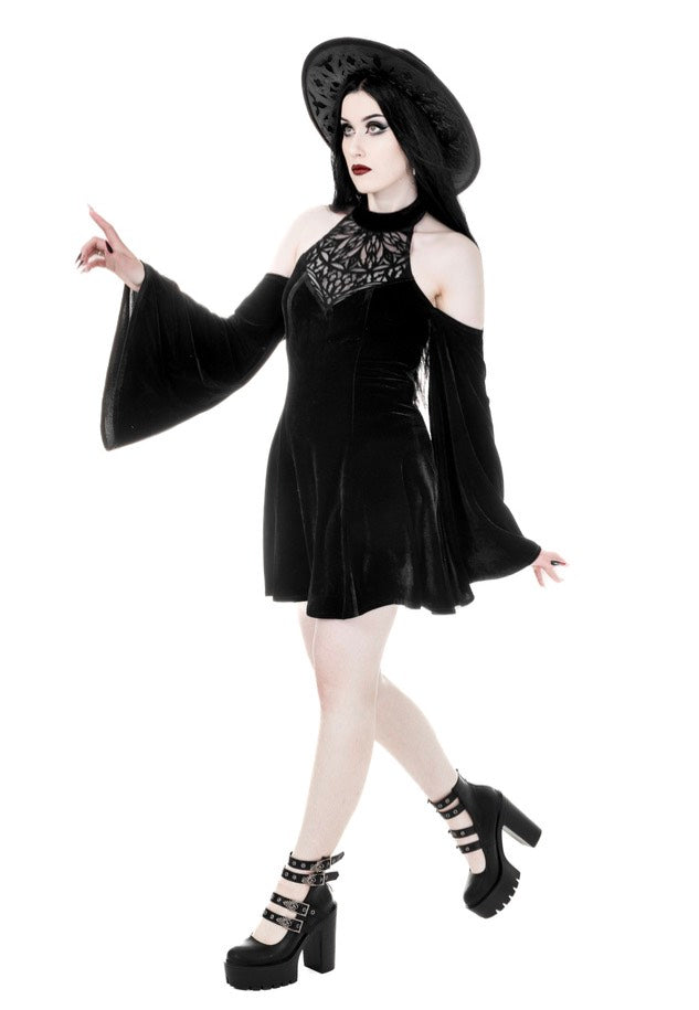 Restyle - Rosarium Mini Black - Dress | Women-Image