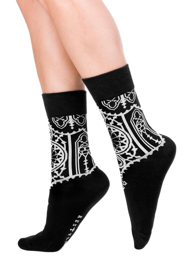 Restyle - Sacrum Jacquard - Socks | Neutral-Image