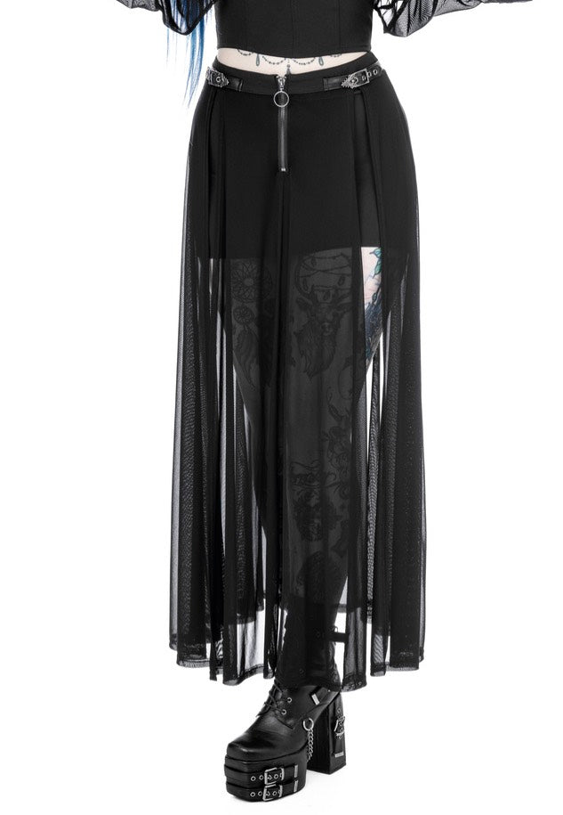 Restyle - Shadows Maxi Black - Skirt | Women-Image