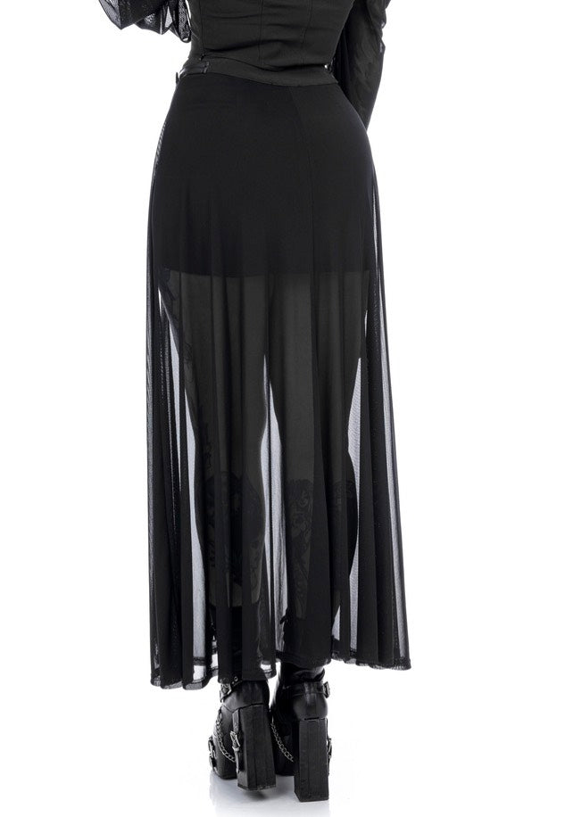 Restyle - Shadows Maxi Black - Skirt | Women-Image