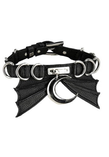 Restyle - Bat Black/Silver - Choker | Neutral-Image