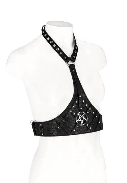 Restyle - Pentagram Waist With A Collar Black - Harness | Neutral-Image