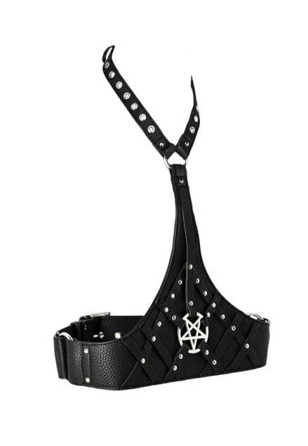 Restyle - Pentagram Waist With A Collar Black - Harness | Neutral-Image