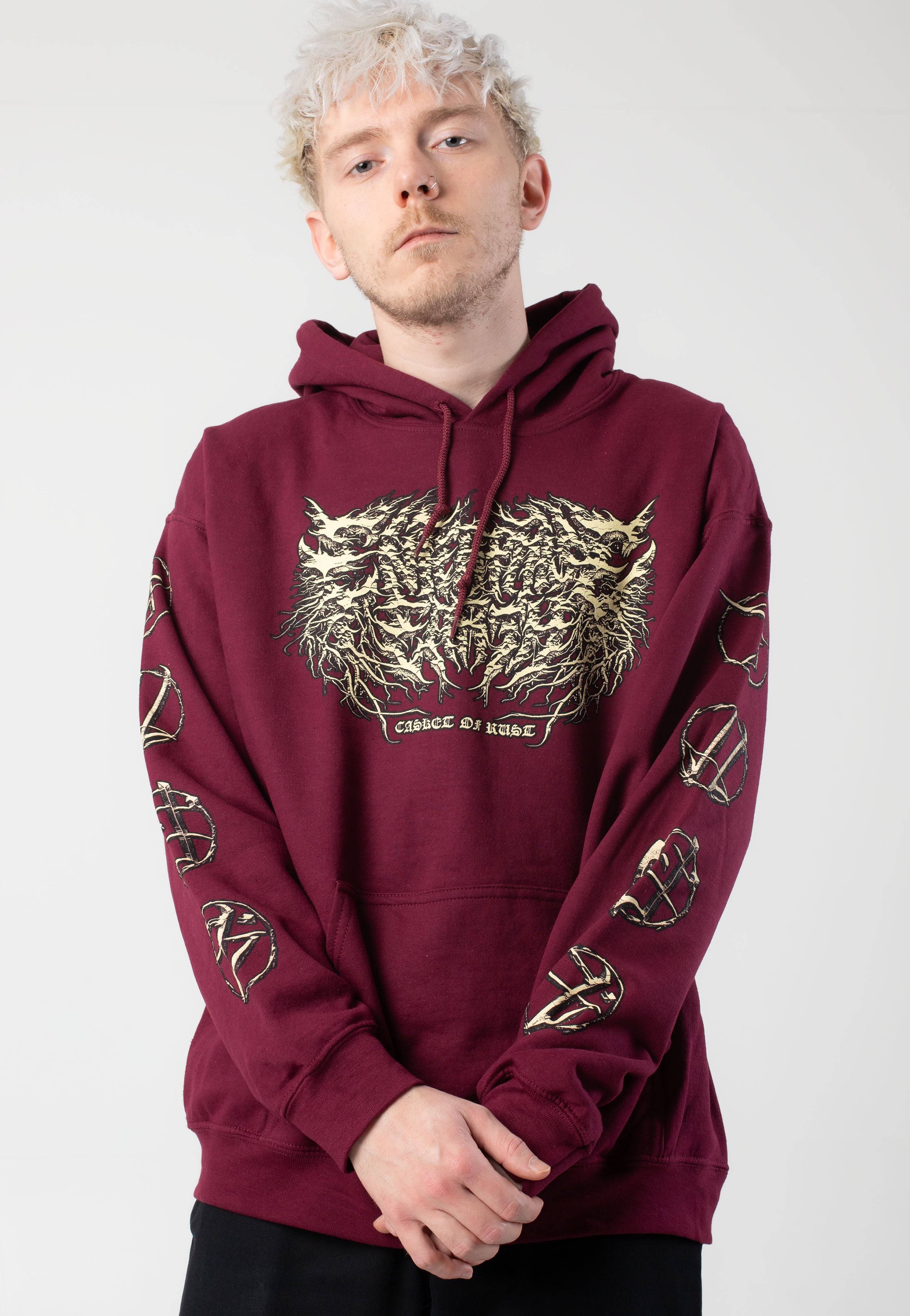 Enterprise Earth - Casket Of Rust Maroon - Hoodie | Men-Image