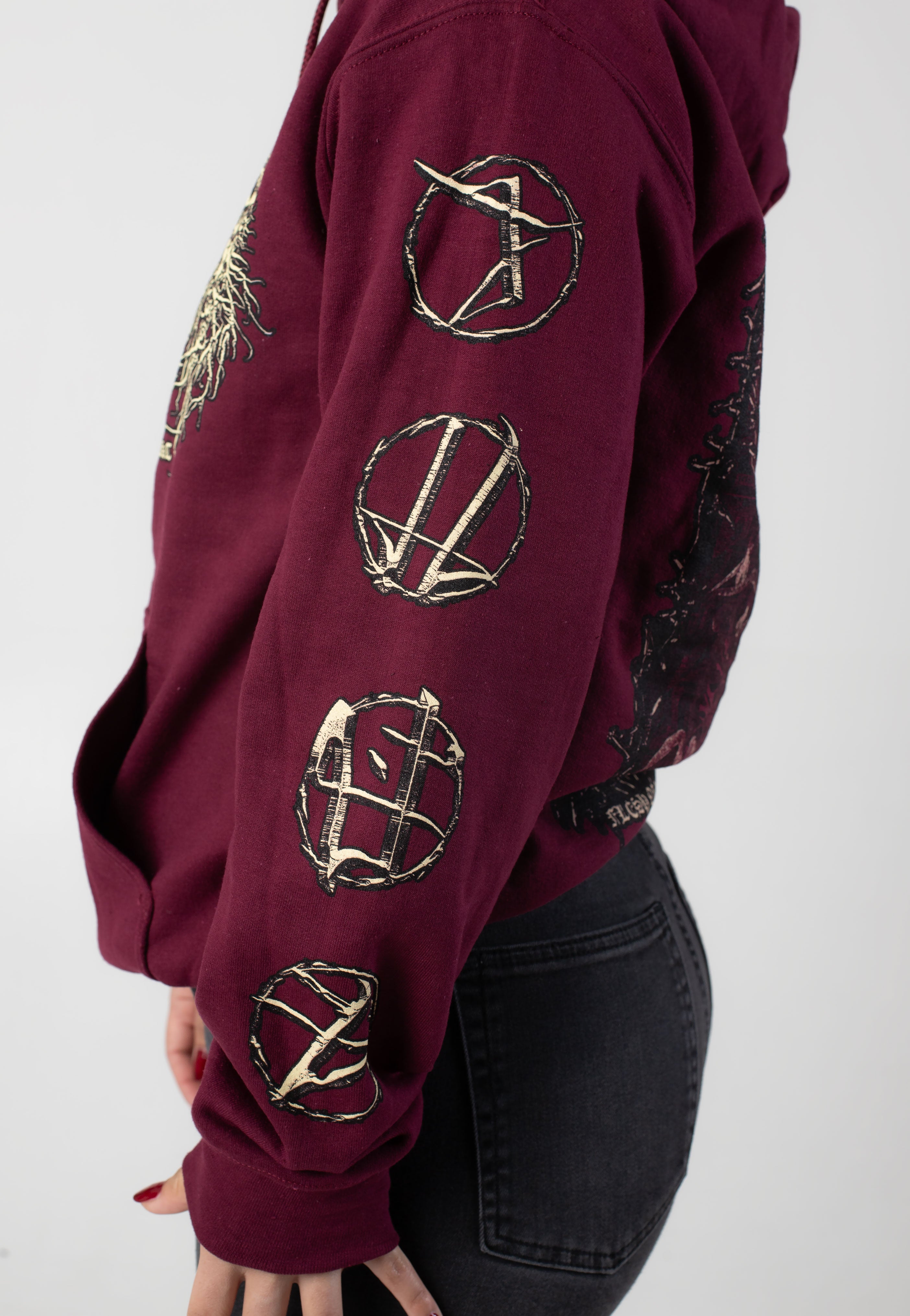 Enterprise Earth - Casket Of Rust Maroon - Hoodie | Women-Image