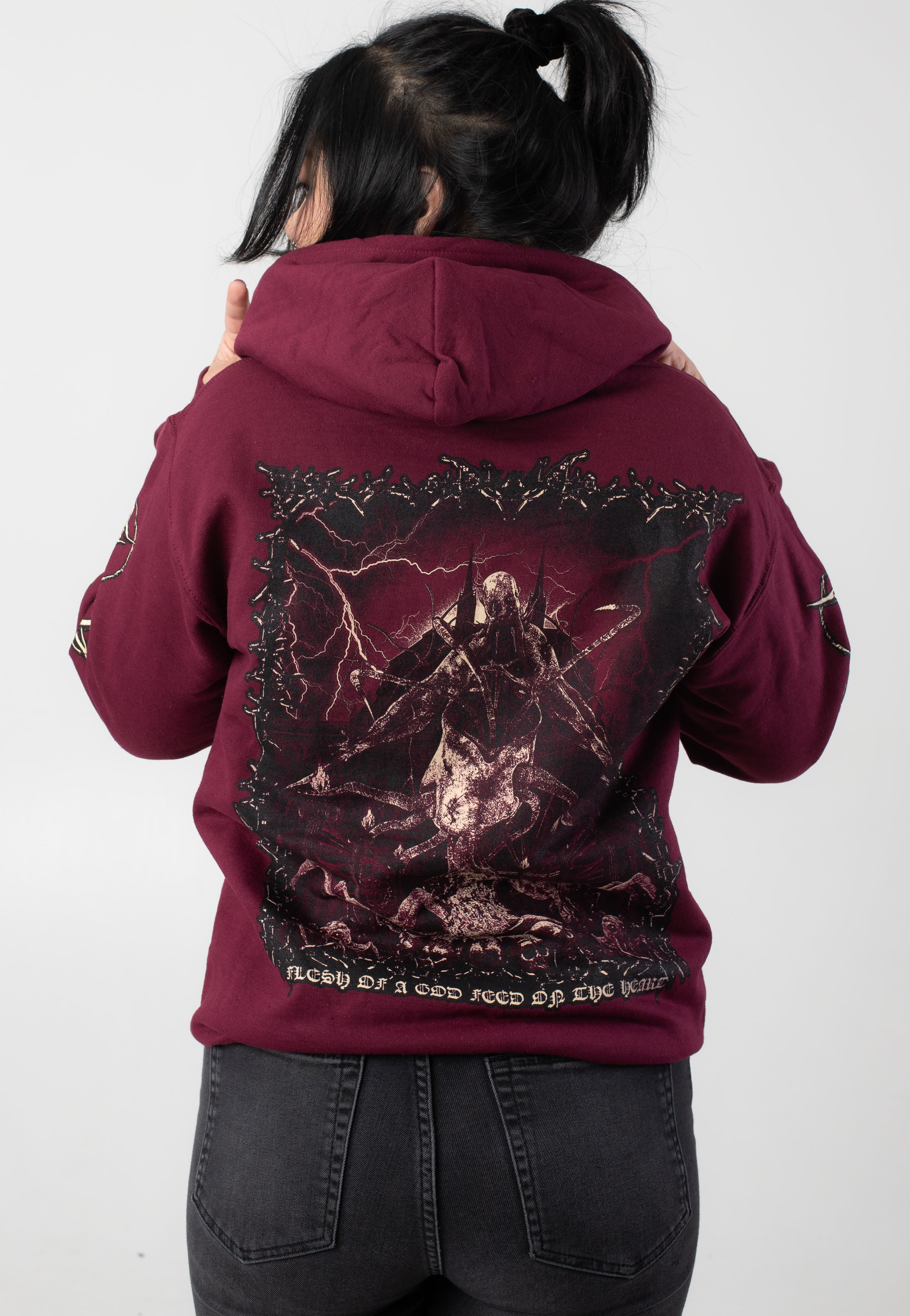 Enterprise Earth - Casket Of Rust Maroon - Hoodie | Women-Image