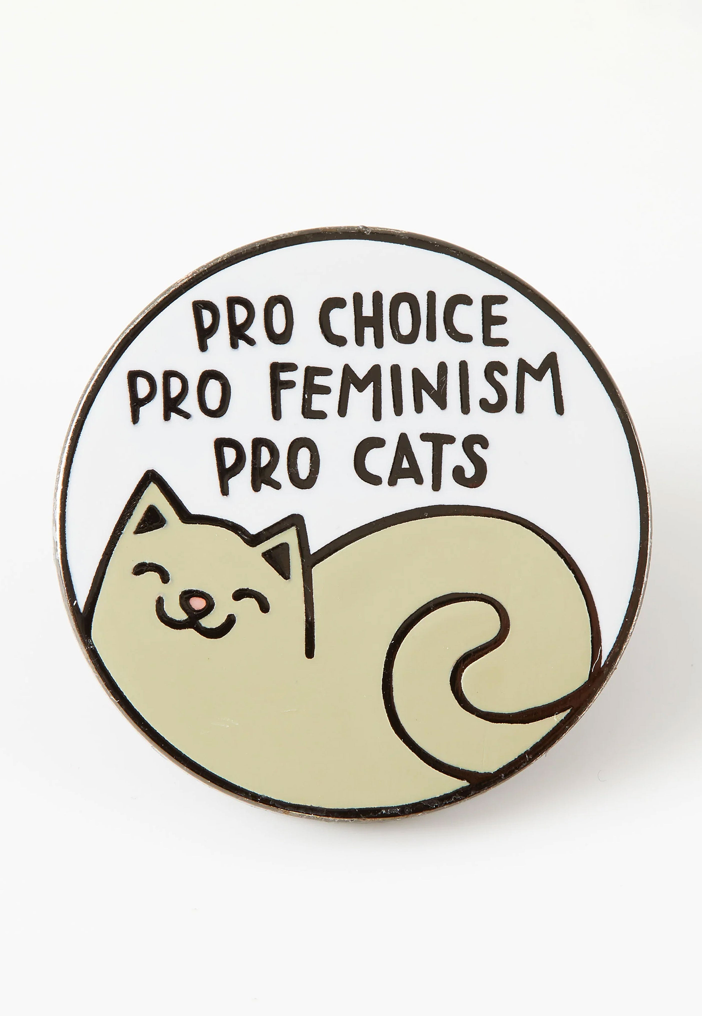 Punky Pins - Pro Cats Pro Choice Grey - Pin | Neutral-Image