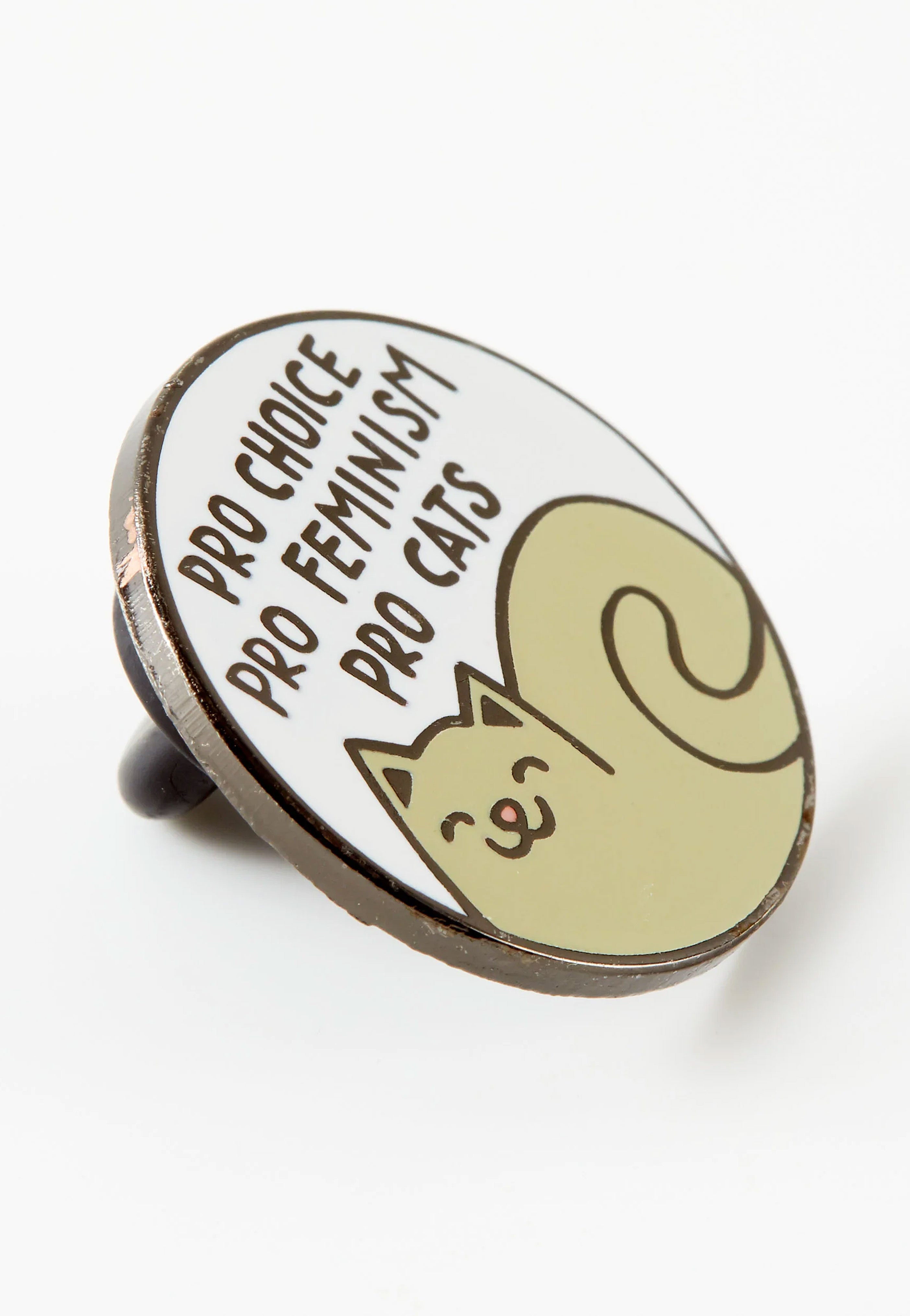 Punky Pins - Pro Cats Pro Choice Grey - Pin | Neutral-Image