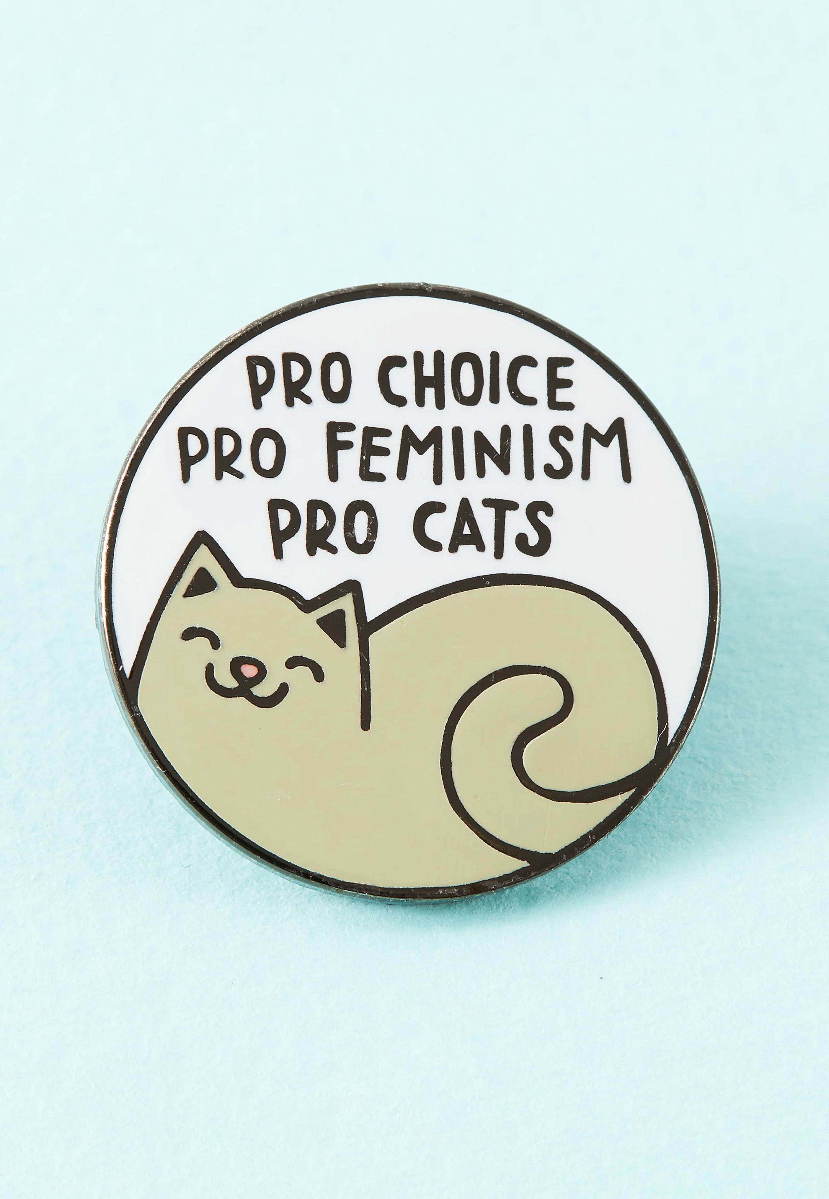 Punky Pins - Pro Cats Pro Choice Grey - Pin | Neutral-Image