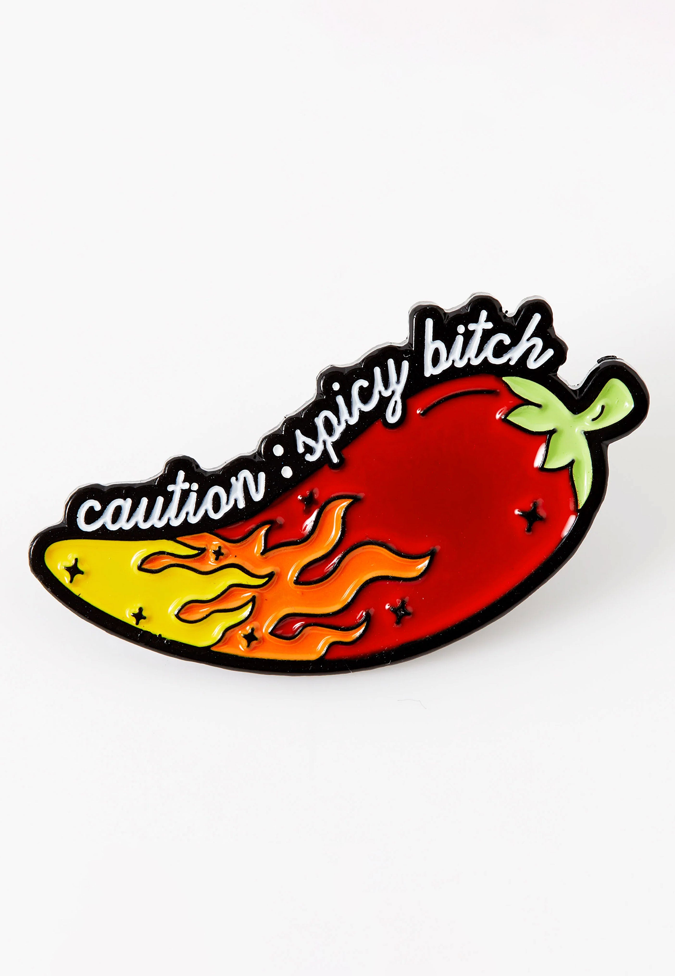 Punky Pins - Caution: Spicy Bitch - Pin | Neutral-Image