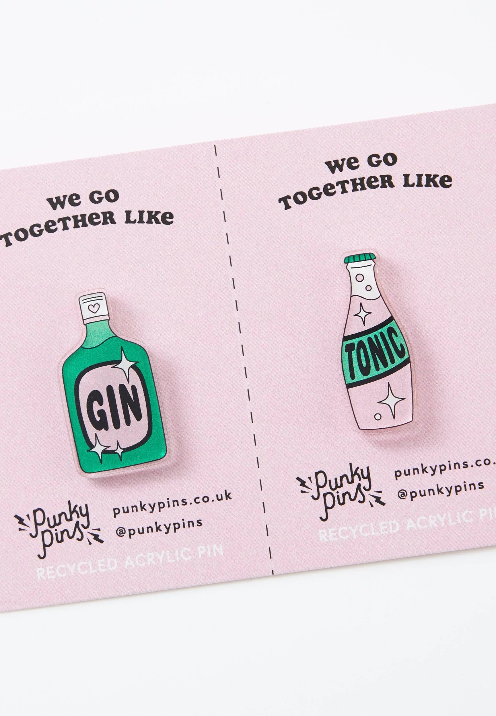 Punky Pins - Gin &Tonic Acrylic Pair - Pin | Neutral-Image