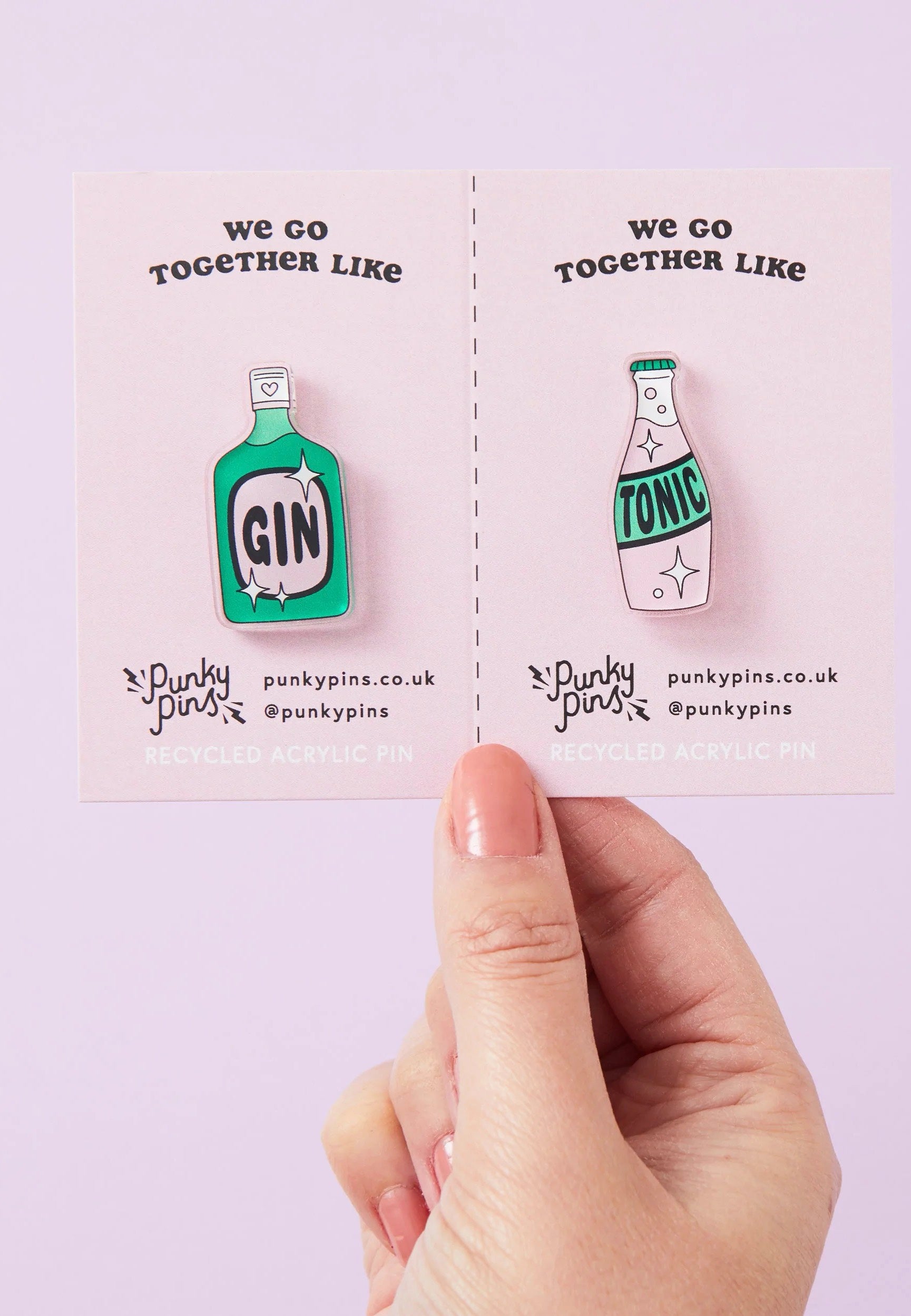 Punky Pins - Gin &Tonic Acrylic Pair - Pin | Neutral-Image