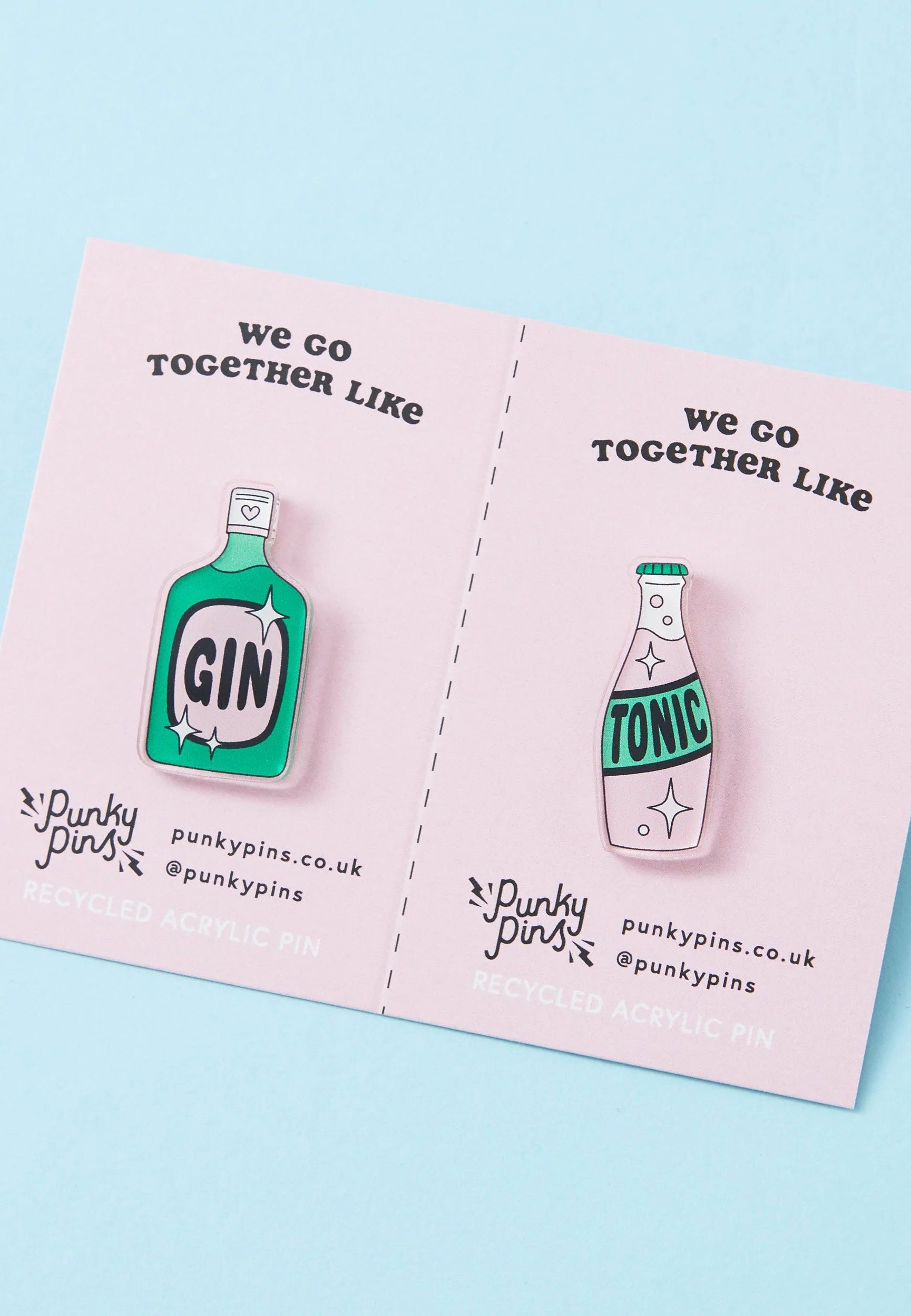 Punky Pins - Gin &Tonic Acrylic Pair - Pin | Neutral-Image