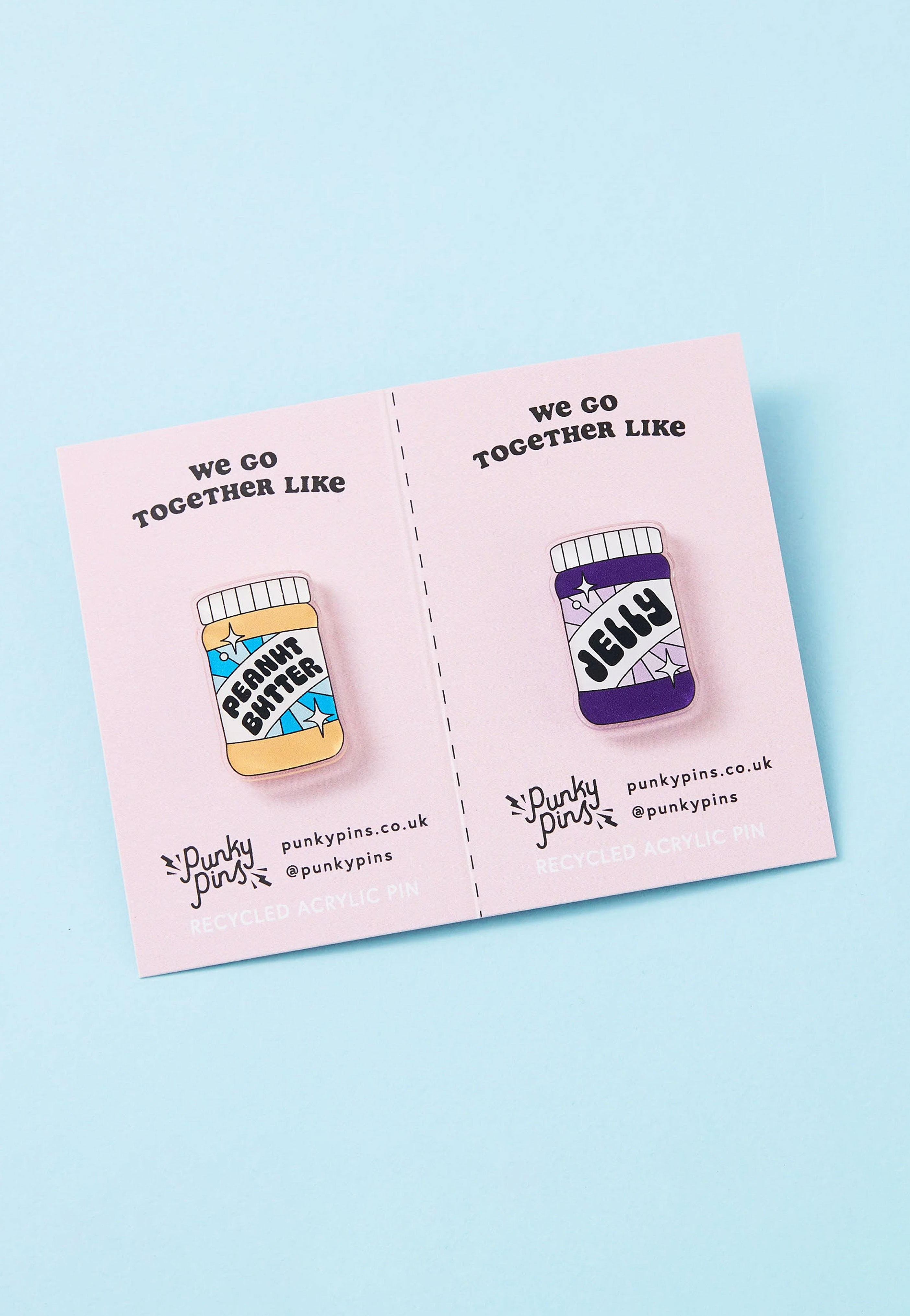 Punky Pins - Peanut Butter & Jelly Acrylic Pair - Pin | Neutral-Image