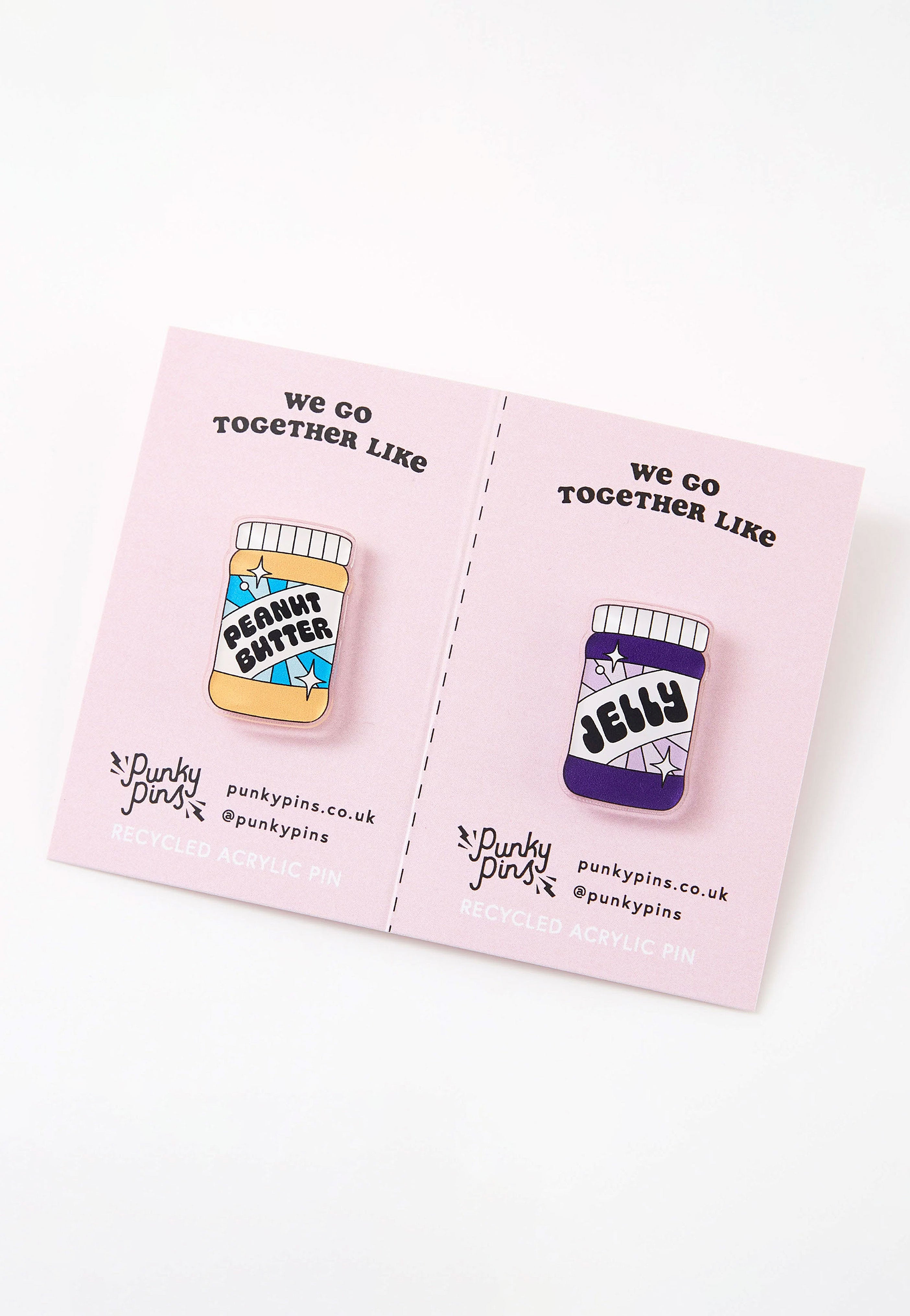 Punky Pins - Peanut Butter & Jelly Acrylic Pair - Pin | Neutral-Image