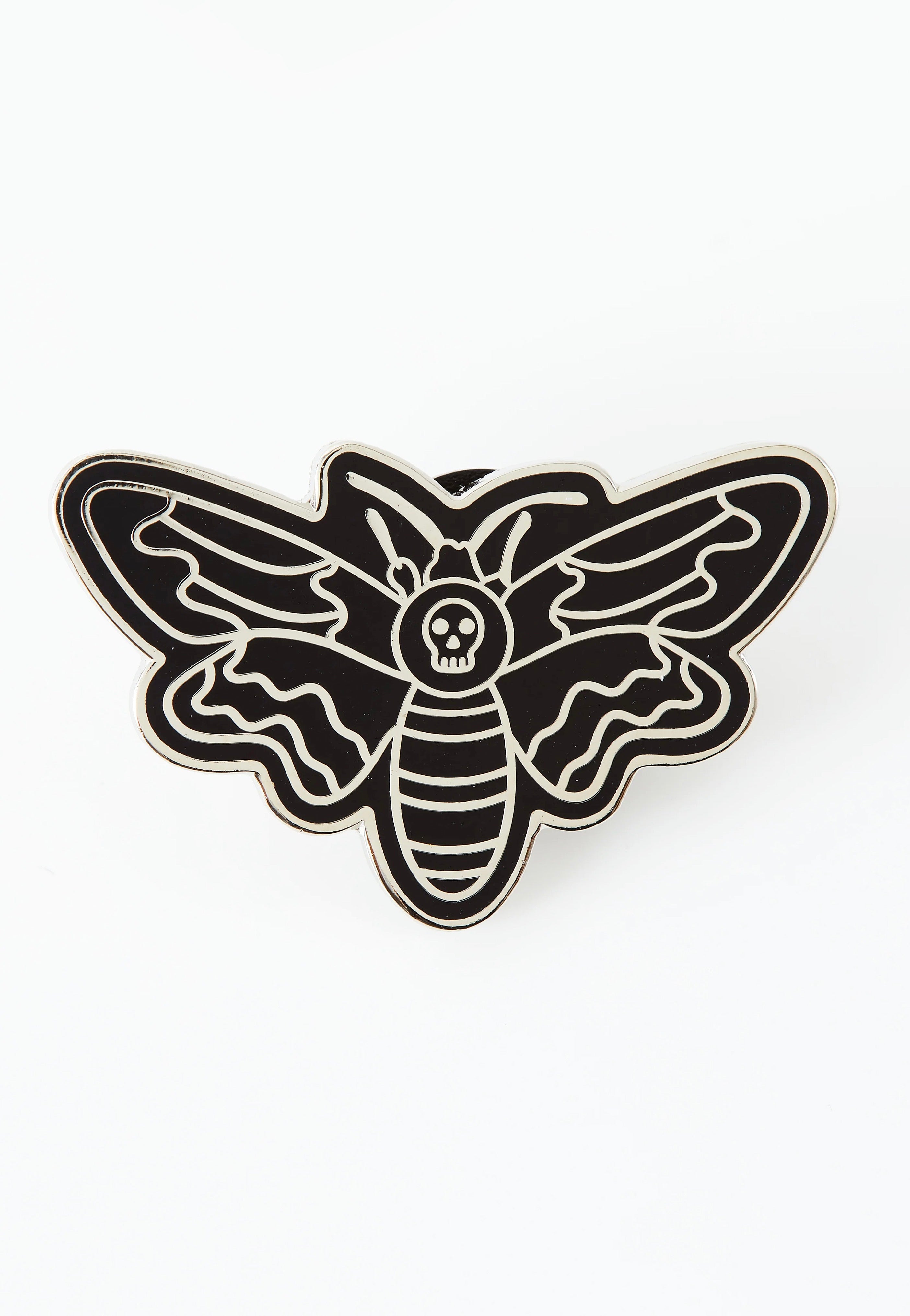 Punky Pins - Death Head Moth Enamel - Pin | Neutral-Image