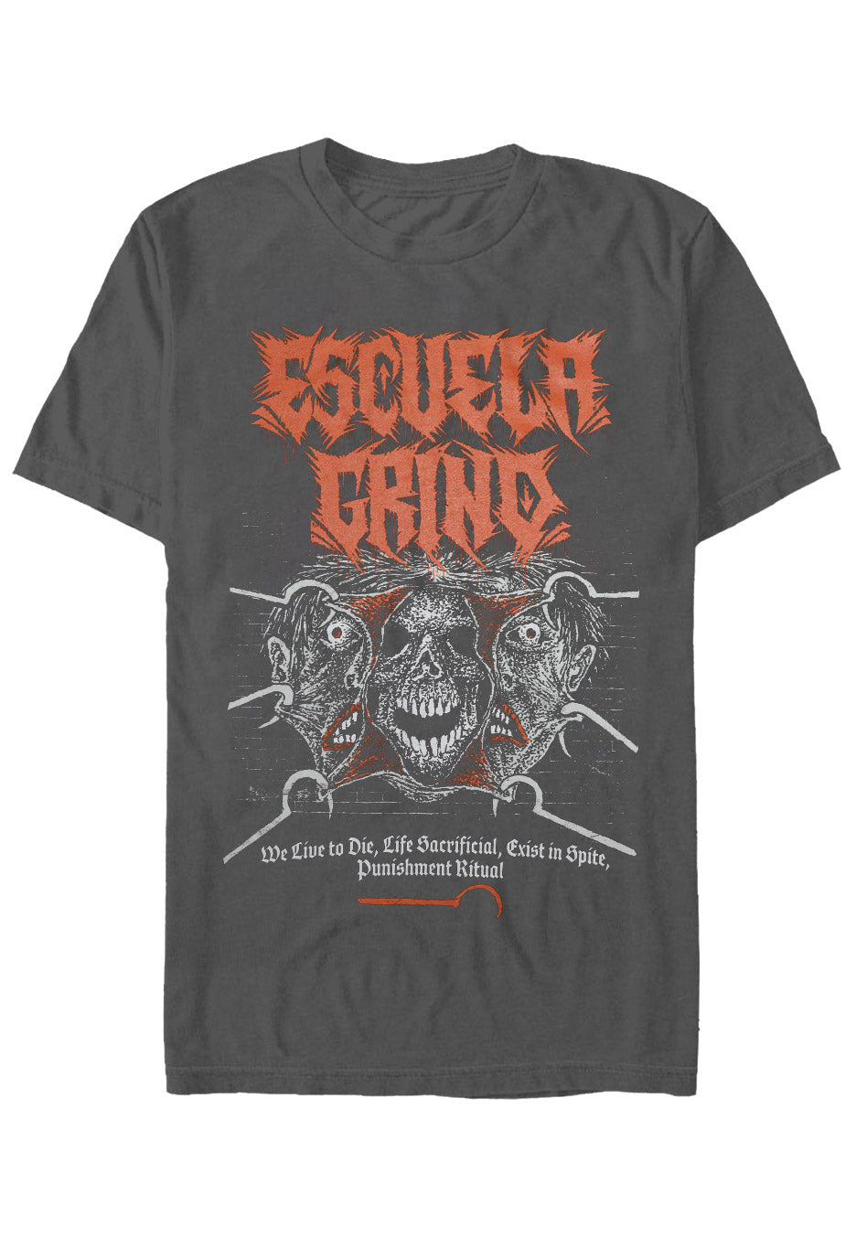 Escuela Grind - Punishment Ritual Charcoal - T-Shirt | Neutral-Image