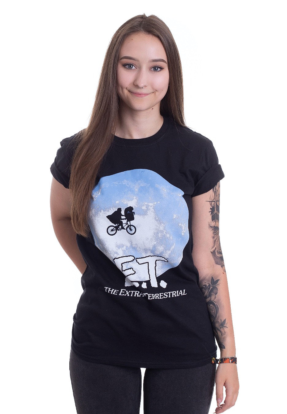 E.T. The Extra Terrestrial - Bike In The Moon - T-Shirt | Women-Image