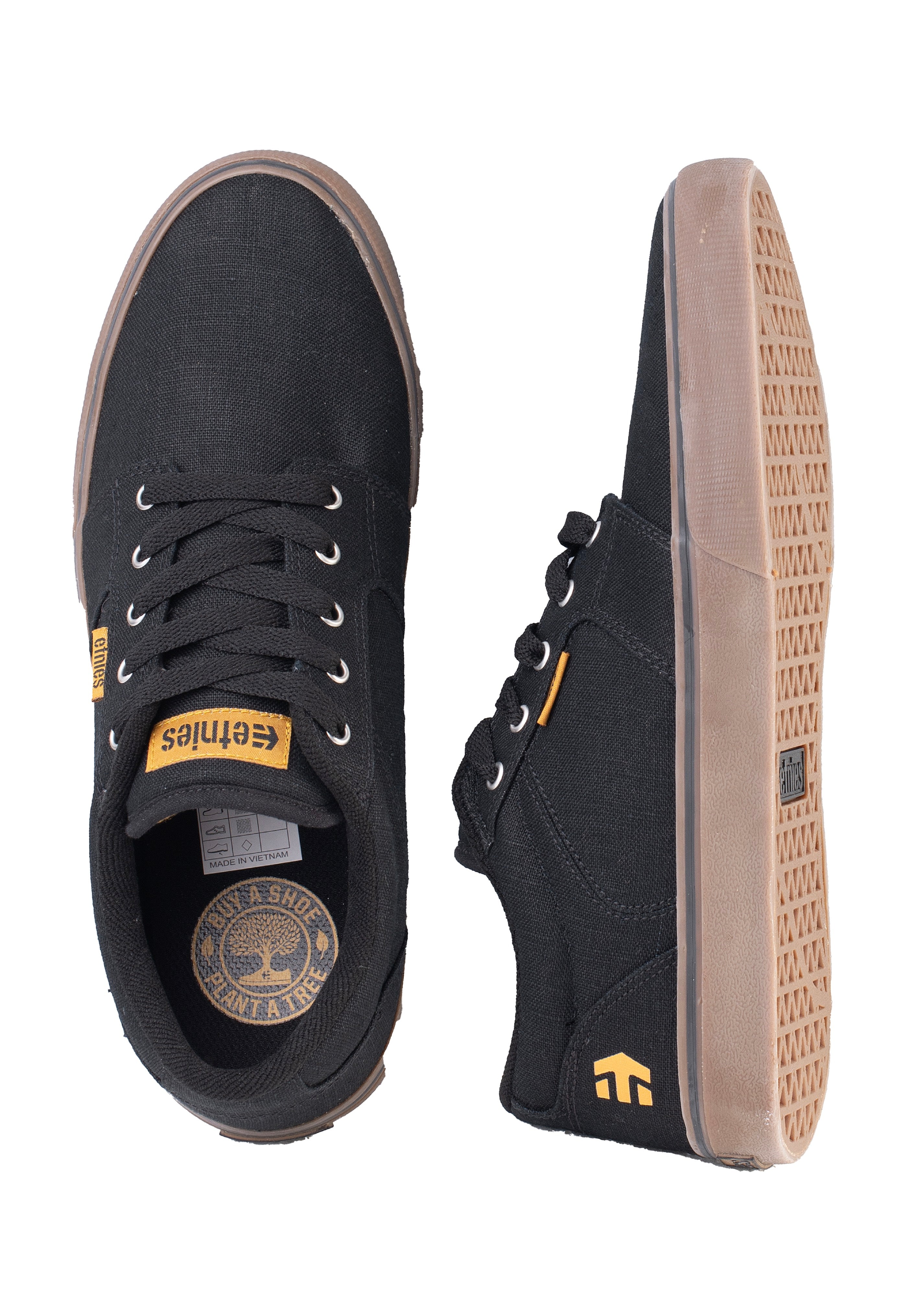 Etnies - Barge Ls Black/Gum/Silver - Shoes | Men-Image