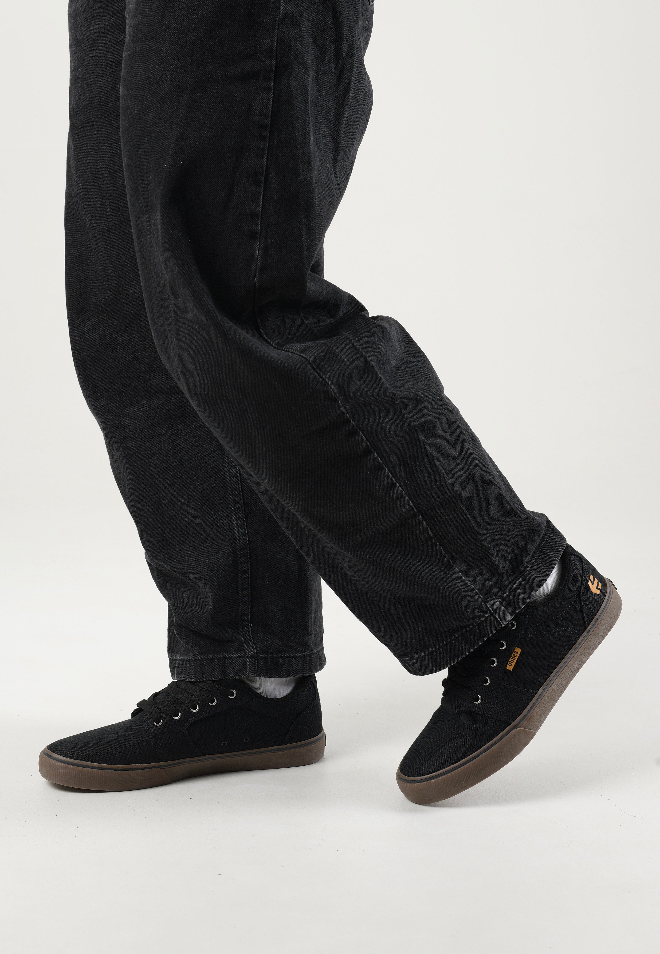 Etnies - Barge Ls Black/Gum/Silver - Shoes | Men-Image