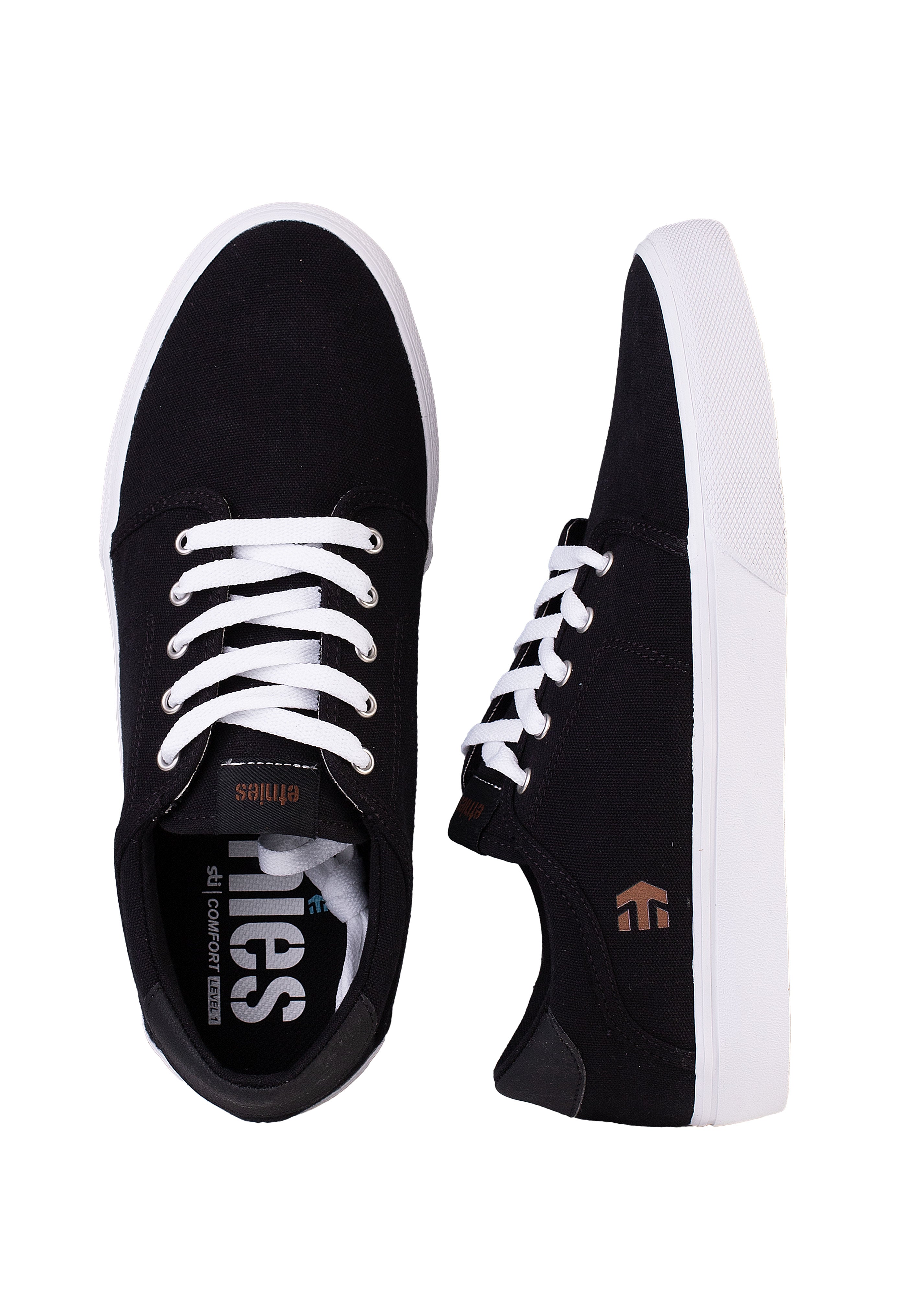 Etnies - Barge Slim Black/White/Silver - Shoes | Men-Image