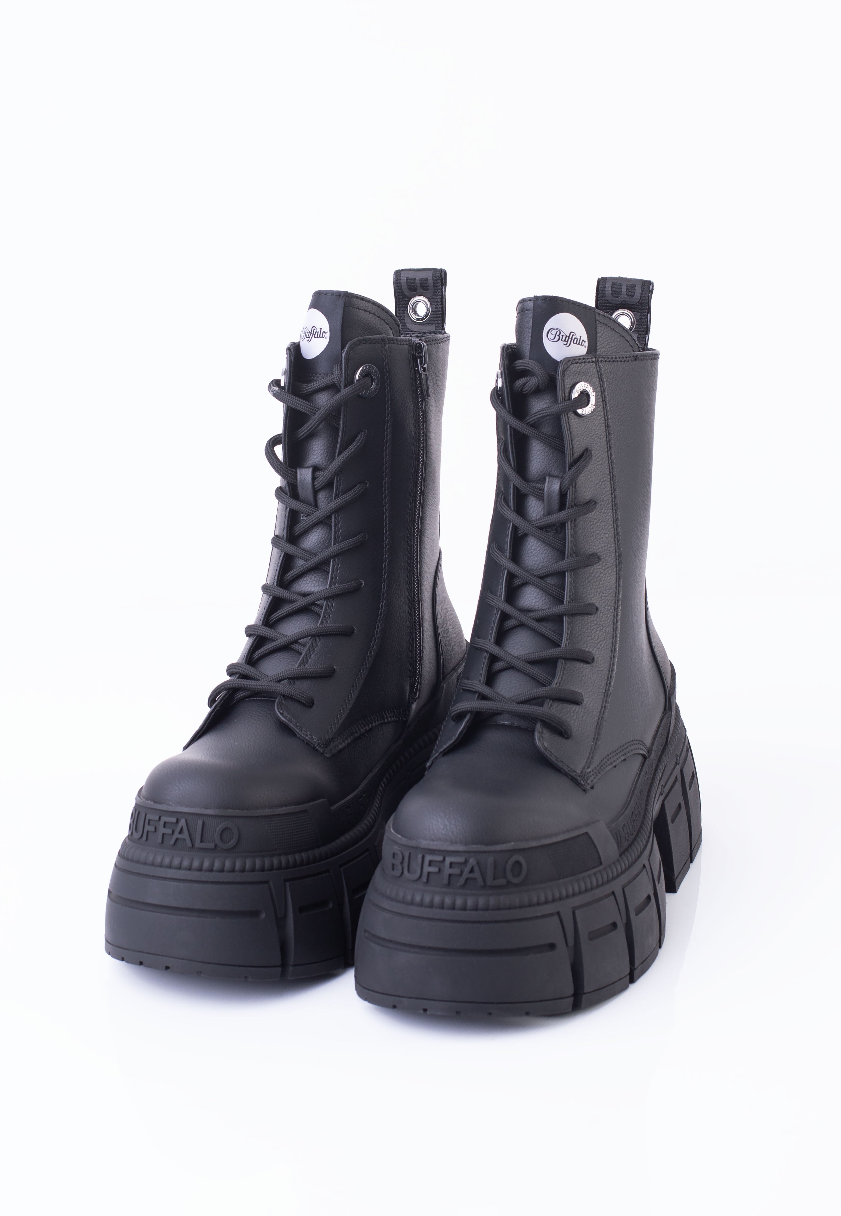 Buffalo - Gospher Lace Up Vegan Nappa Black - Girl Shoes | Women-Image