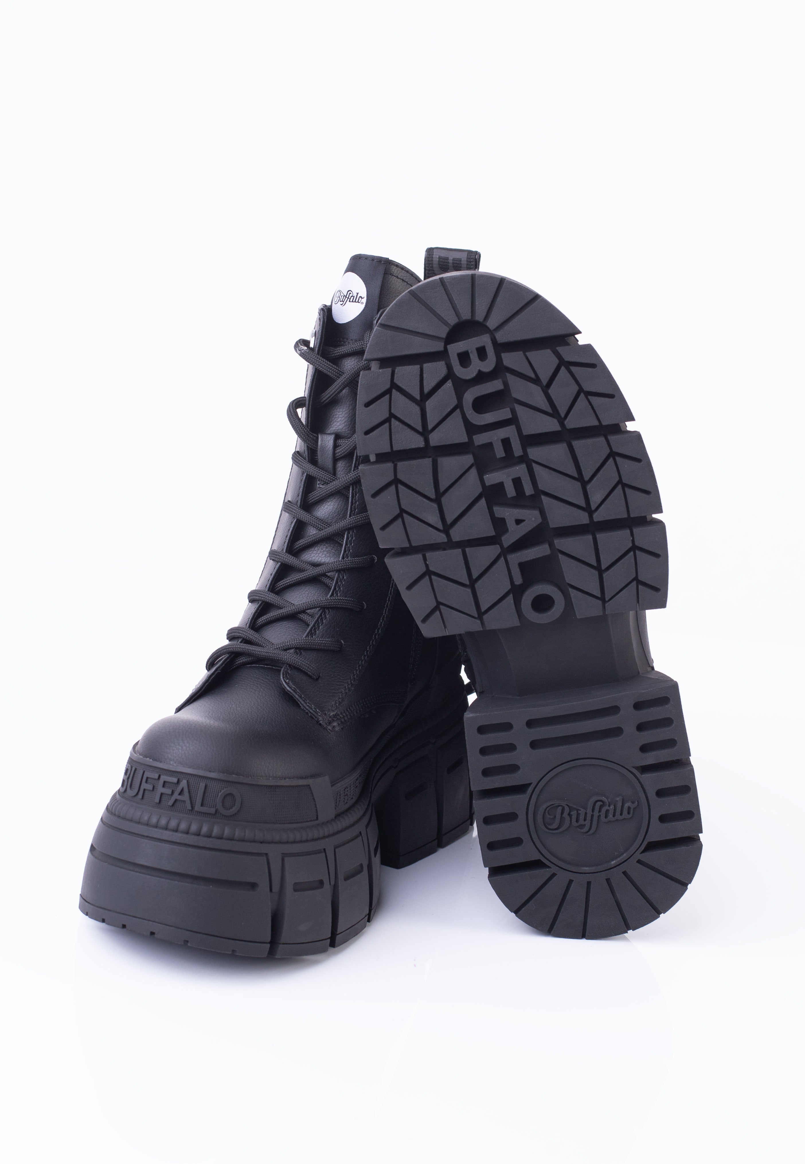 Buffalo - Gospher Lace Up Vegan Nappa Black - Girl Shoes | Women-Image