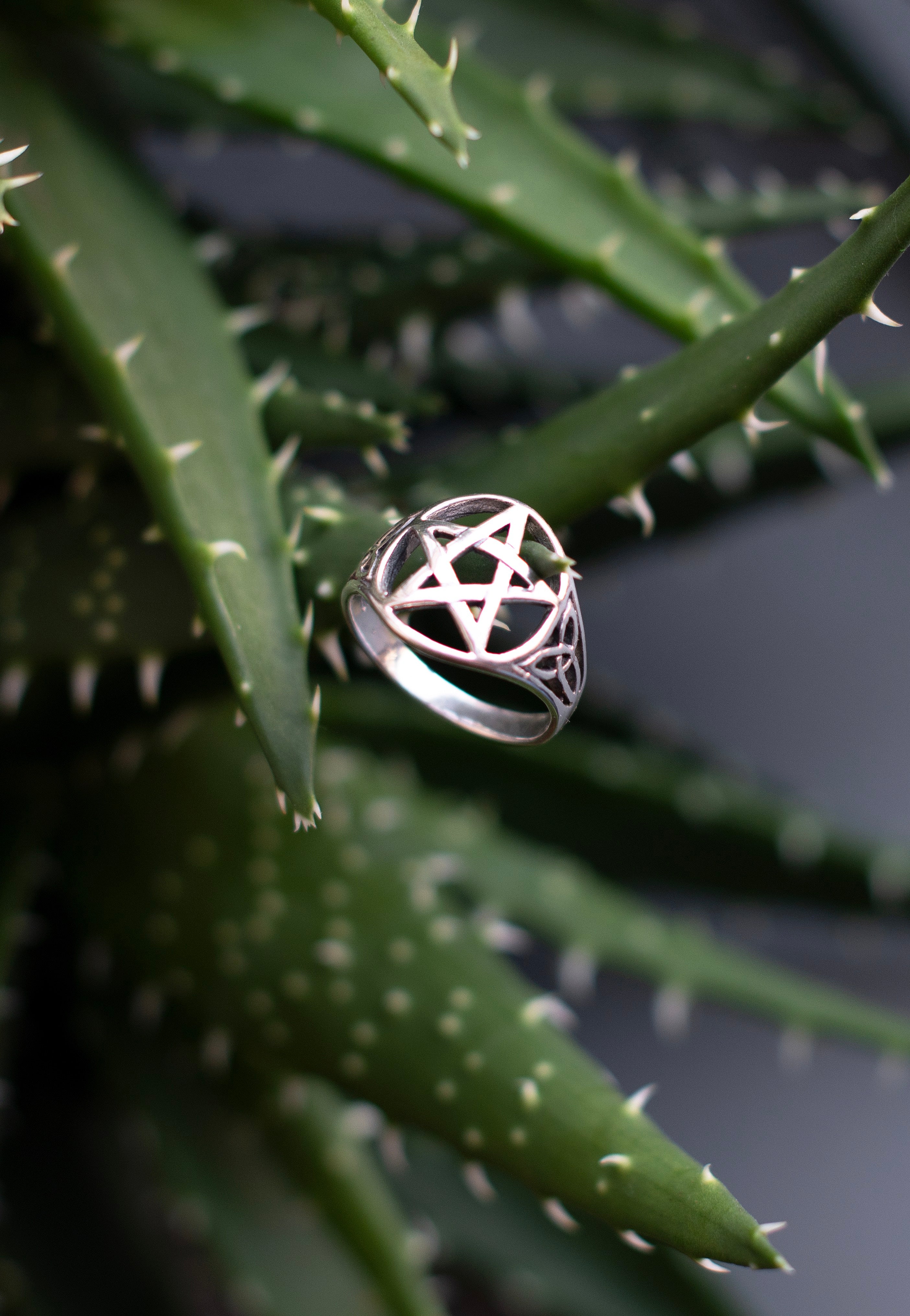 etNox - Celtic Pentagram Silver - Ring | Neutral-Image