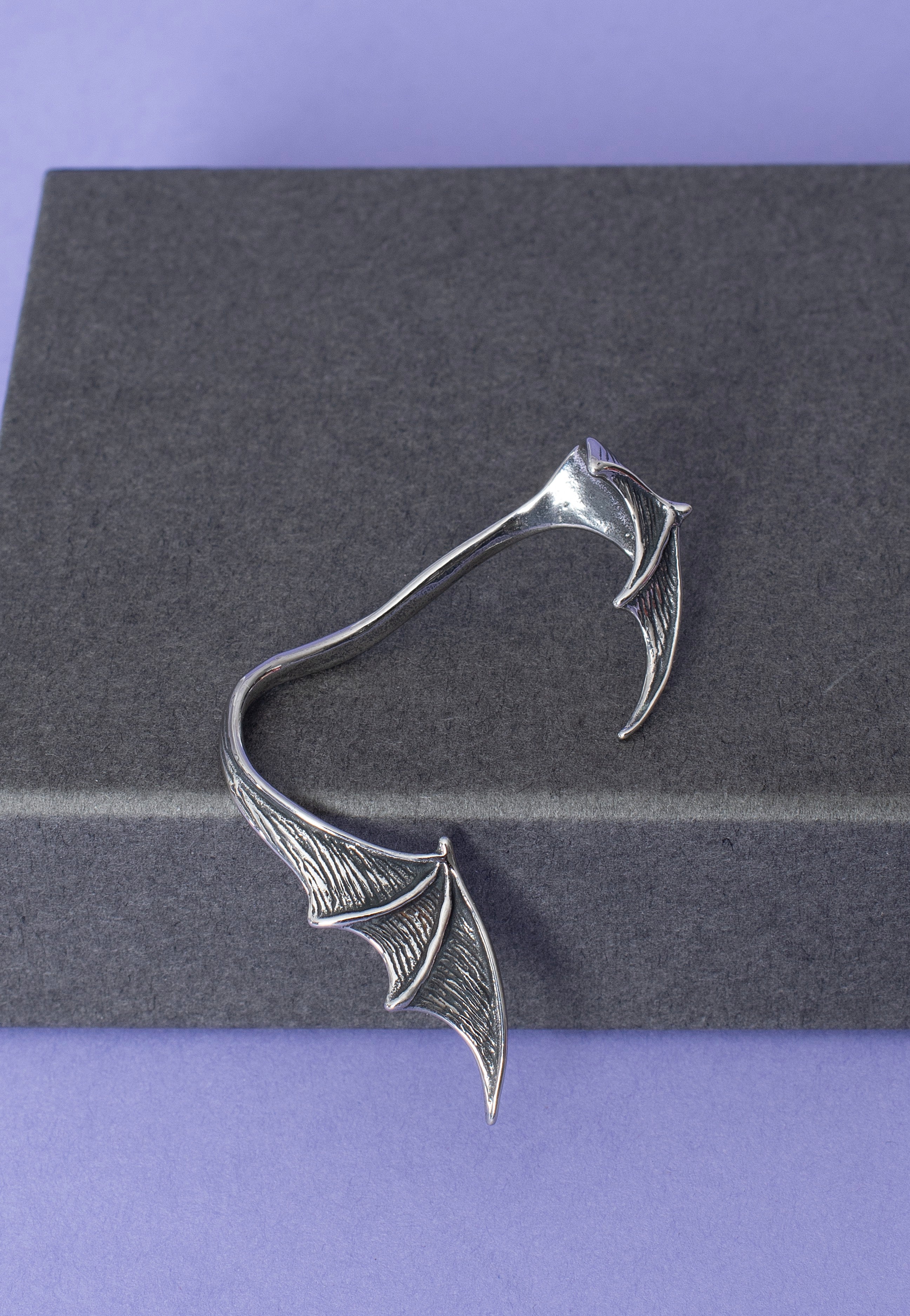 etNox - Fledermausflügel Rechtes Ohr Silver - Earrings | Neutral-Image