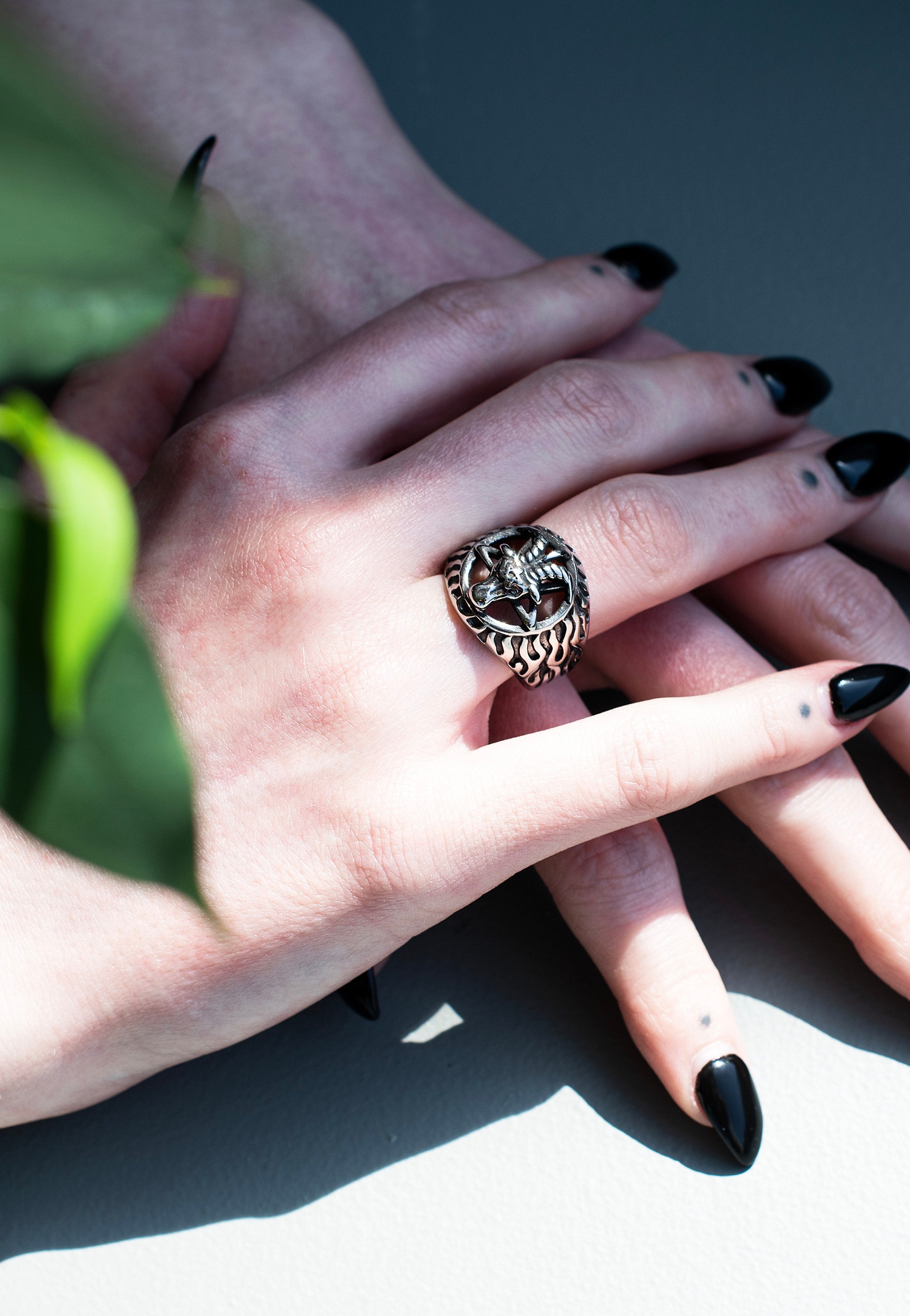 etNox - Ram Skull Silver - Ring | Neutral-Image