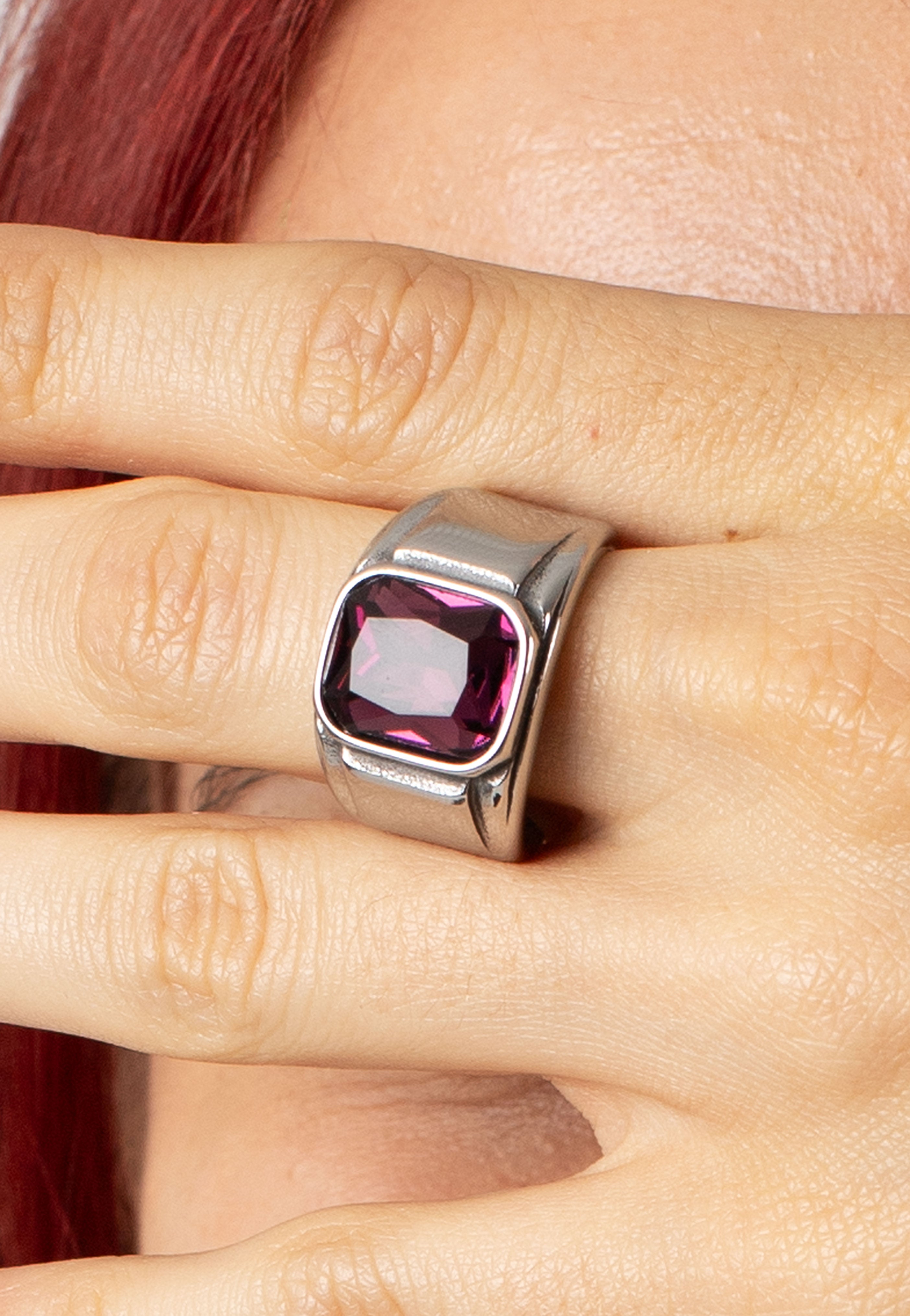 etNox - Simply Purple mit Stein - Ring | Neutral-Image