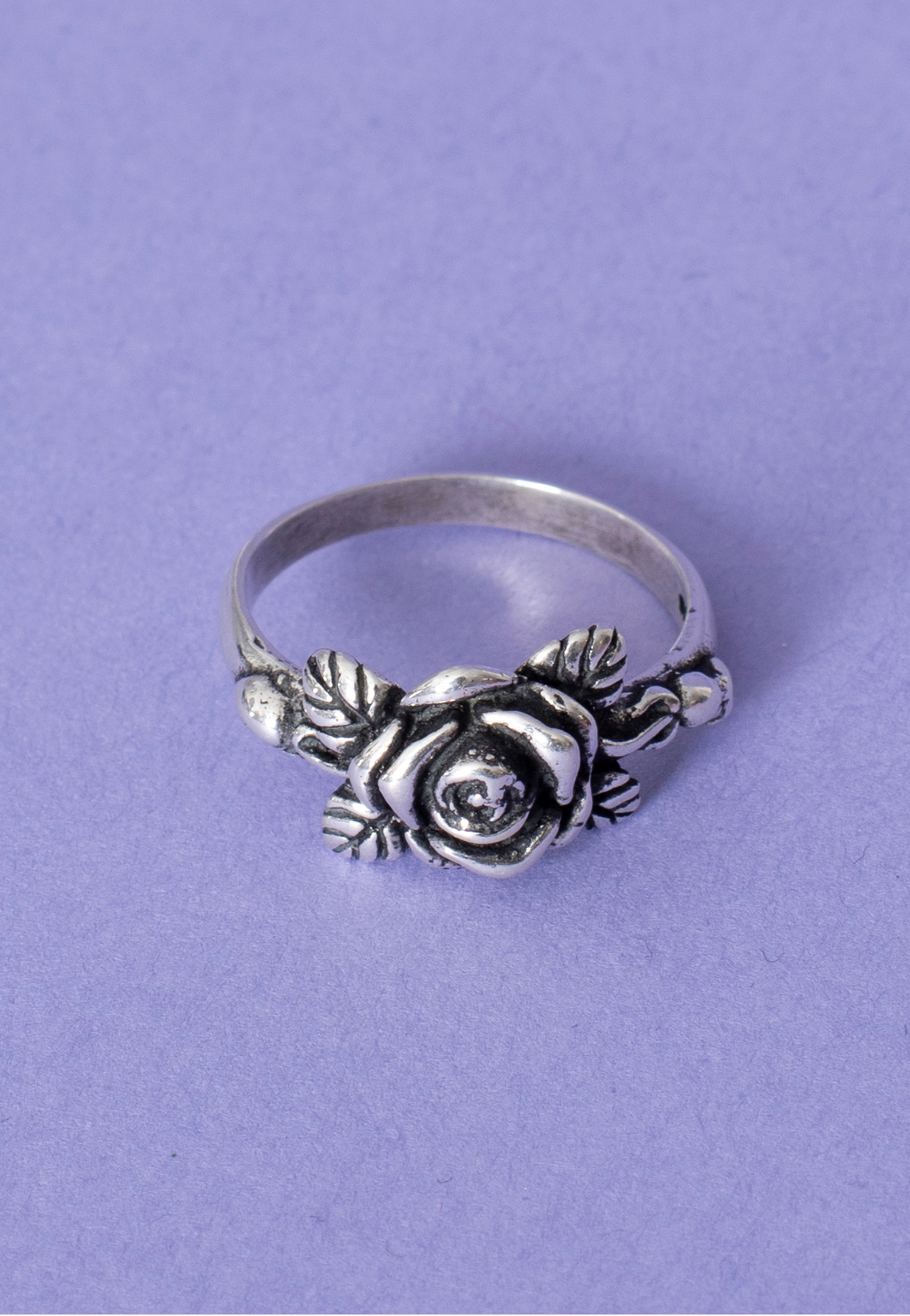 etNox - Small Rose II Silver - Ring | Neutral-Image