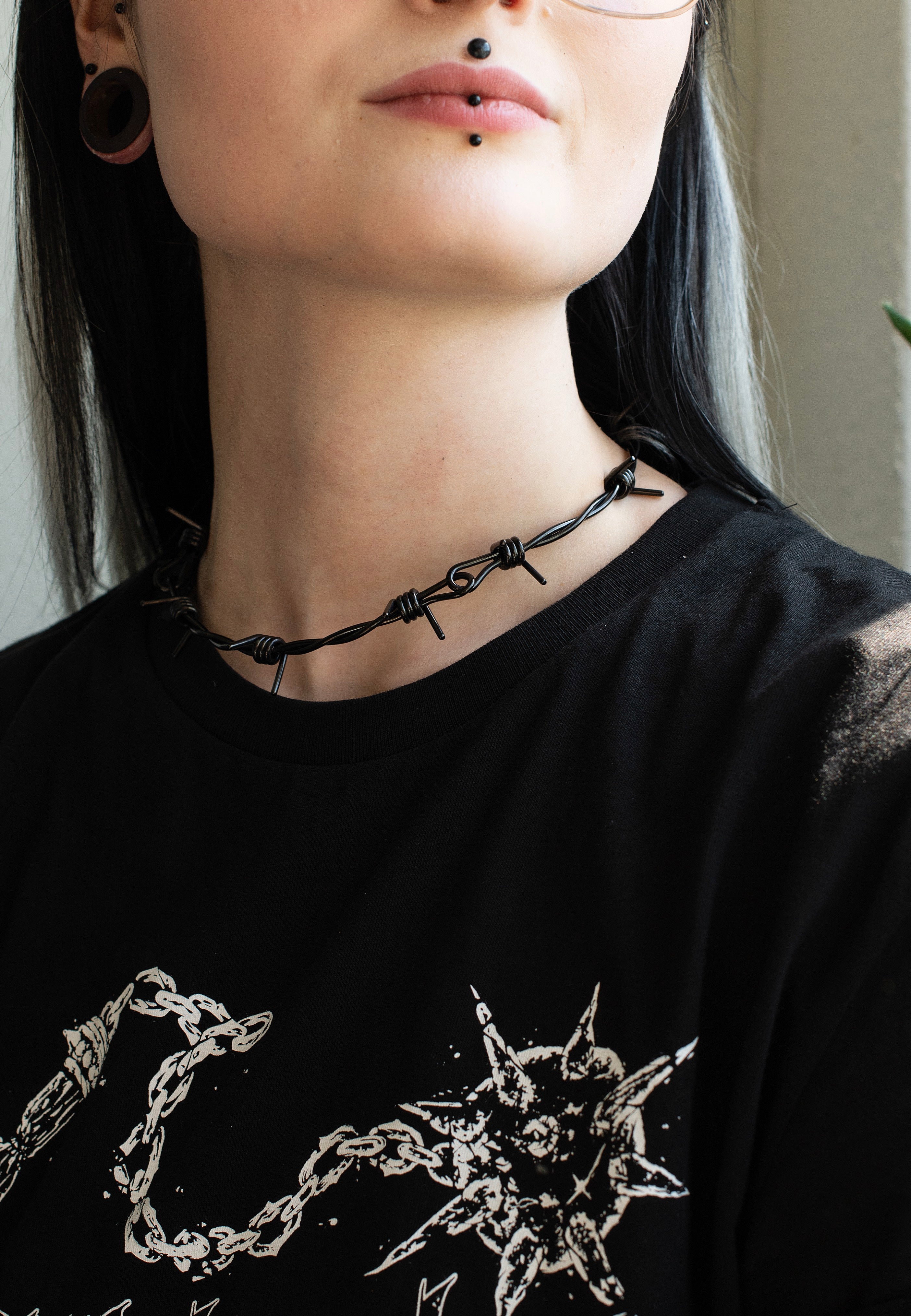 etNox - Stacheldraht Black Silver - Necklace | Neutral-Image