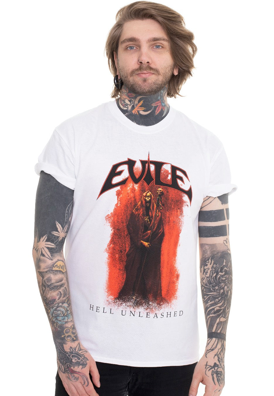 Evile - Hell Unleashed White - T-Shirt | Men-Image