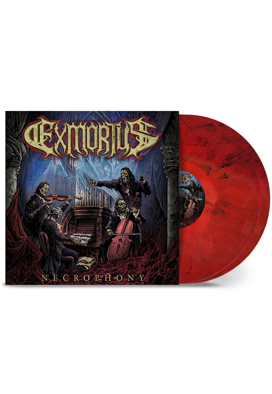 Exmortus - Necrophony Ltd. Red/Black - Marbled 2 Vinyl | Neutral-Image