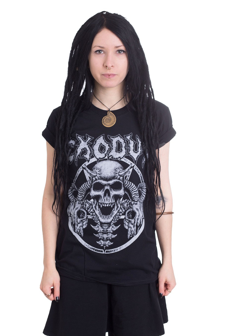 Exodus - Horns Skull - T-Shirt | Women-Image